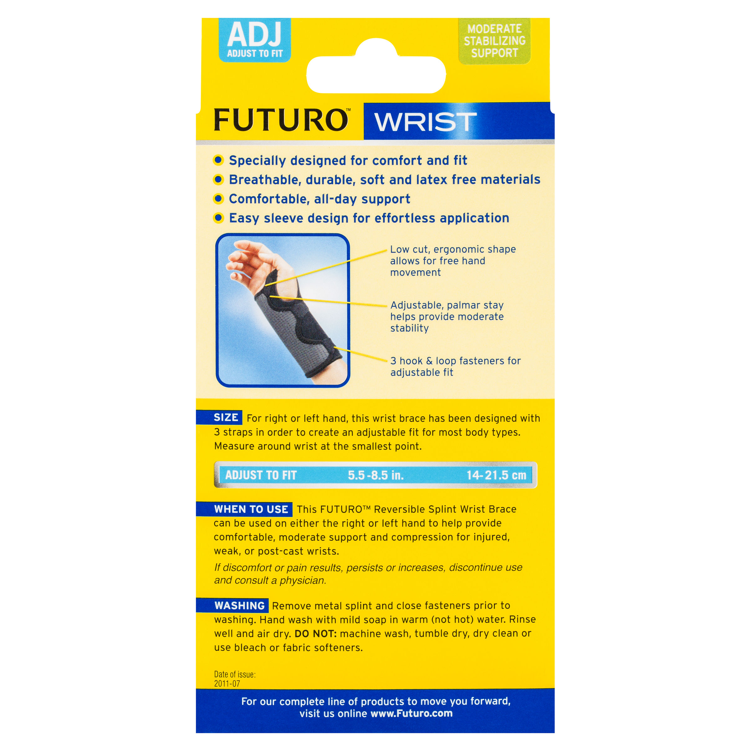 Futuro Reversible Splint Wrist Brace - Thumbnail 4