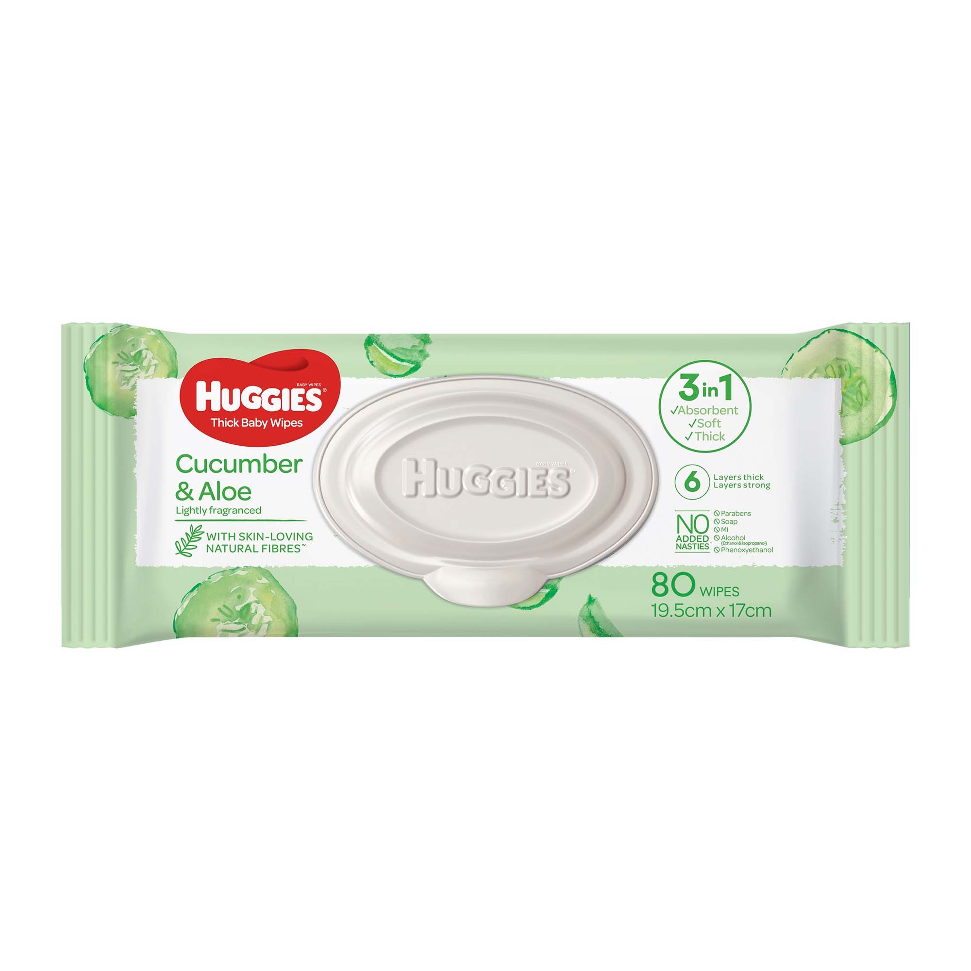 HUGGIES WIPES CUCUMBER & ALOE REFILLS