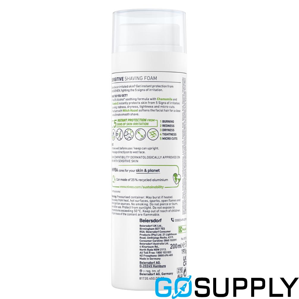 NIVEA Men Sensitive Shaving Foam - Thumbnail 4