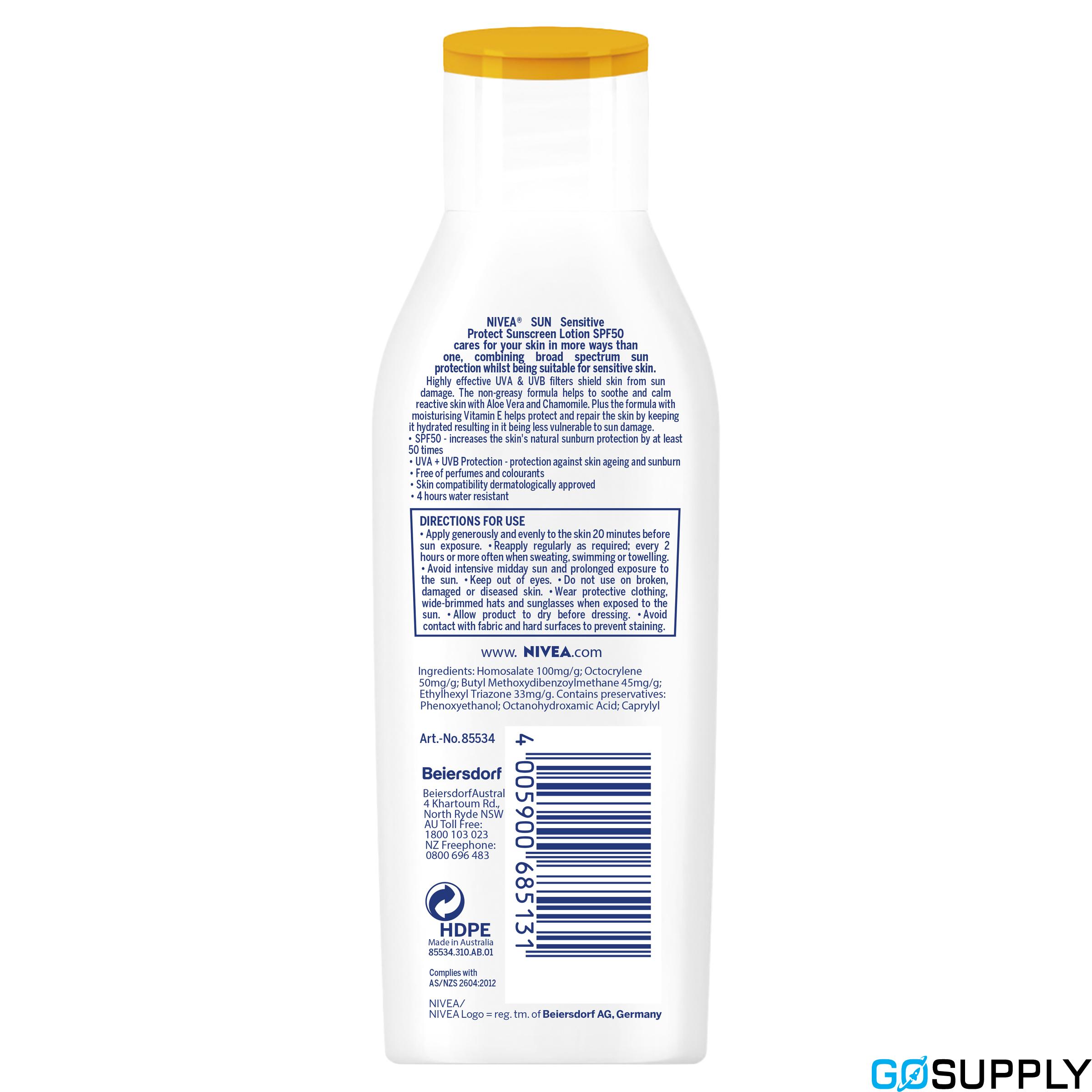 NIVEA Sensitive Protect SPF50 Sunscreen Lotion - Thumbnail 2