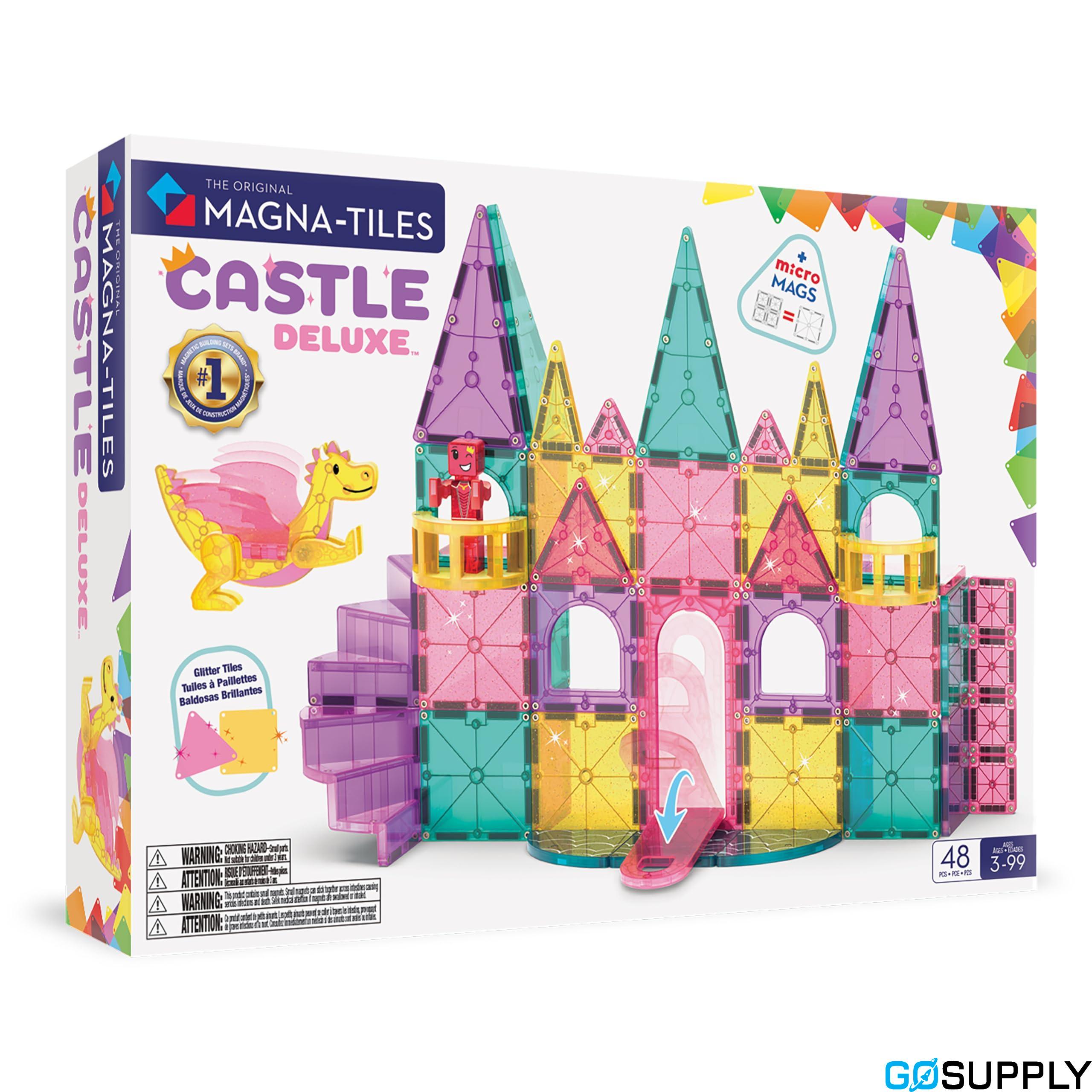 50 Piece Magnetic Tiles Castle Set - Thumbnail 2