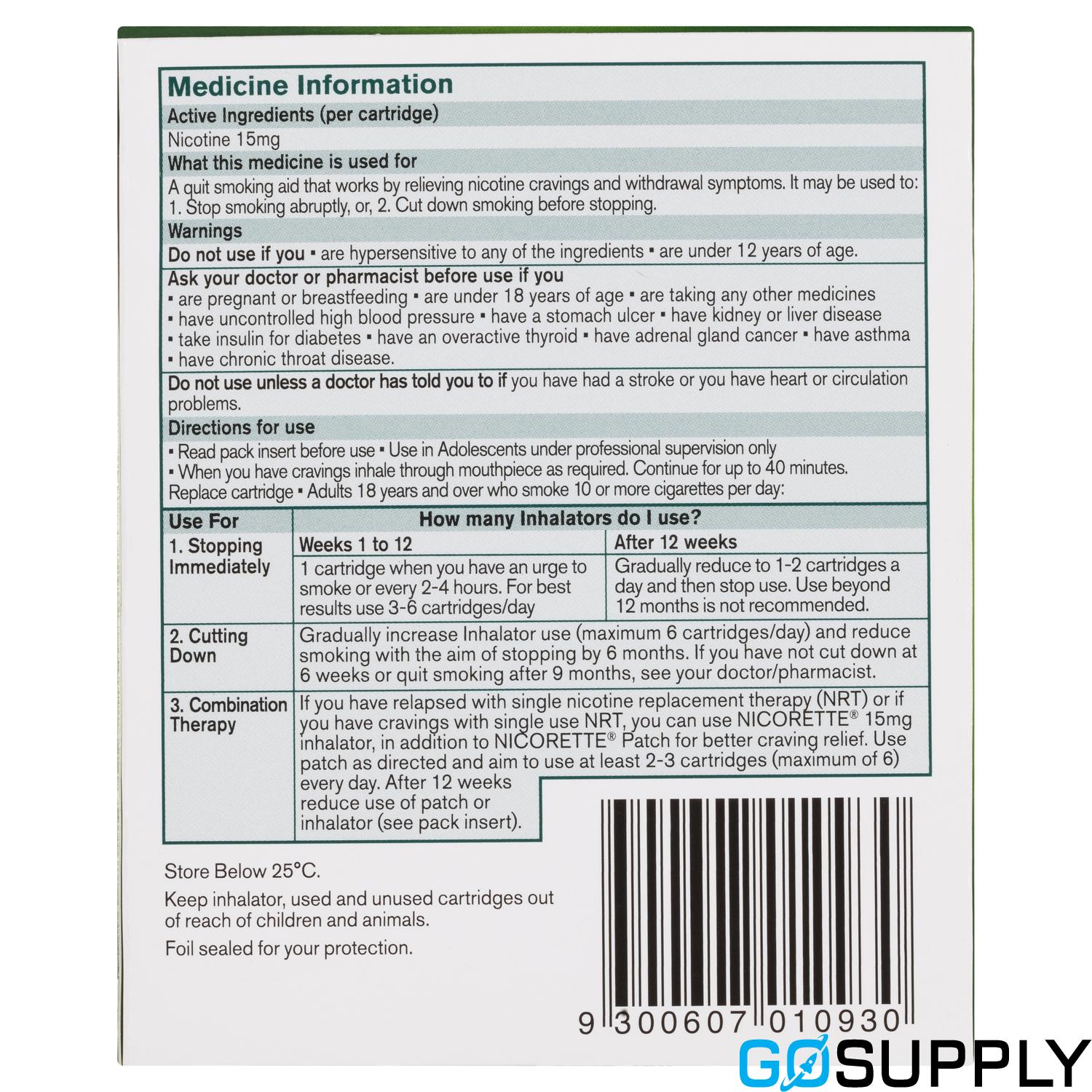 Nicorette Quit Smoking Inhalator - Thumbnail 4