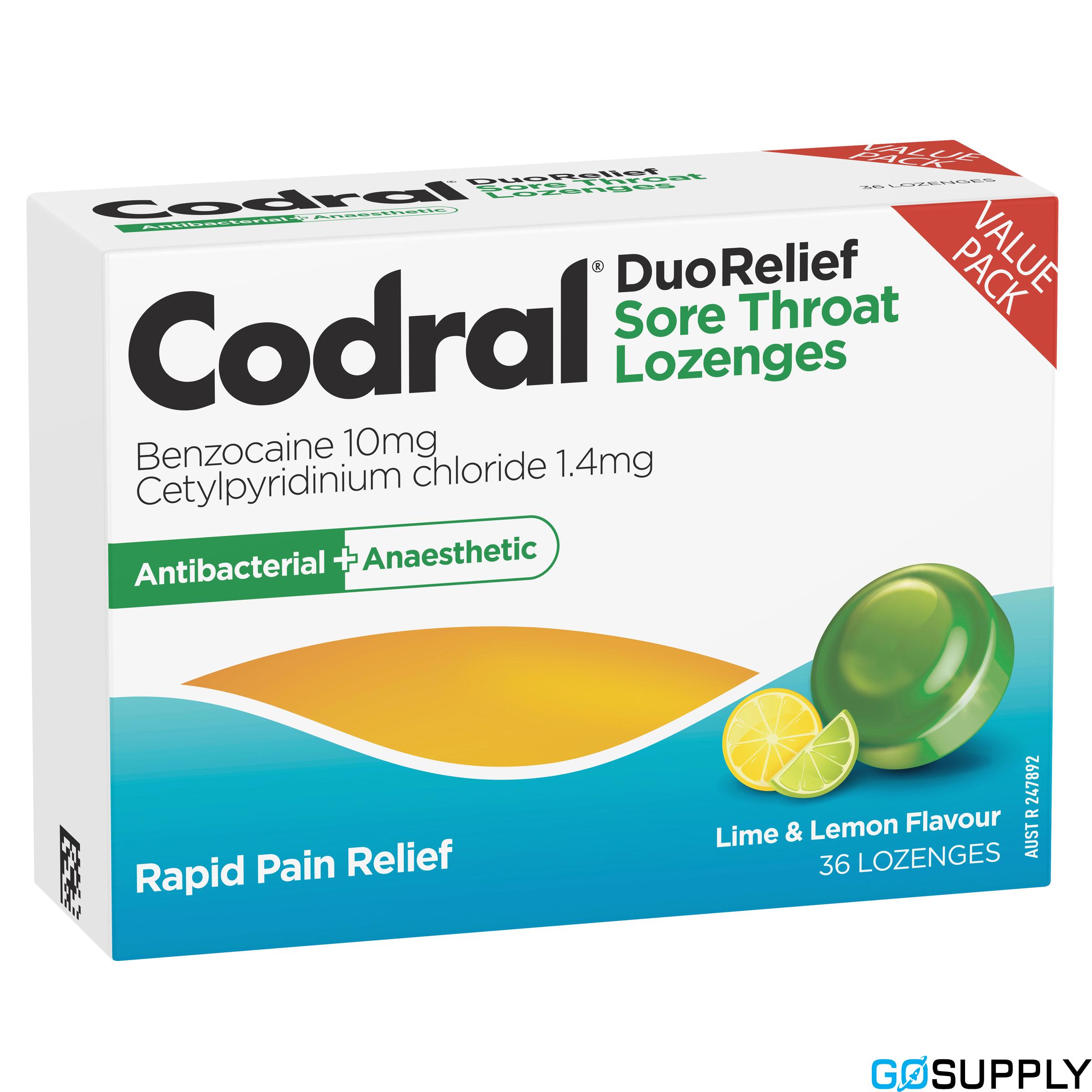 Codral Sore Throat Lozenges - Main Image
