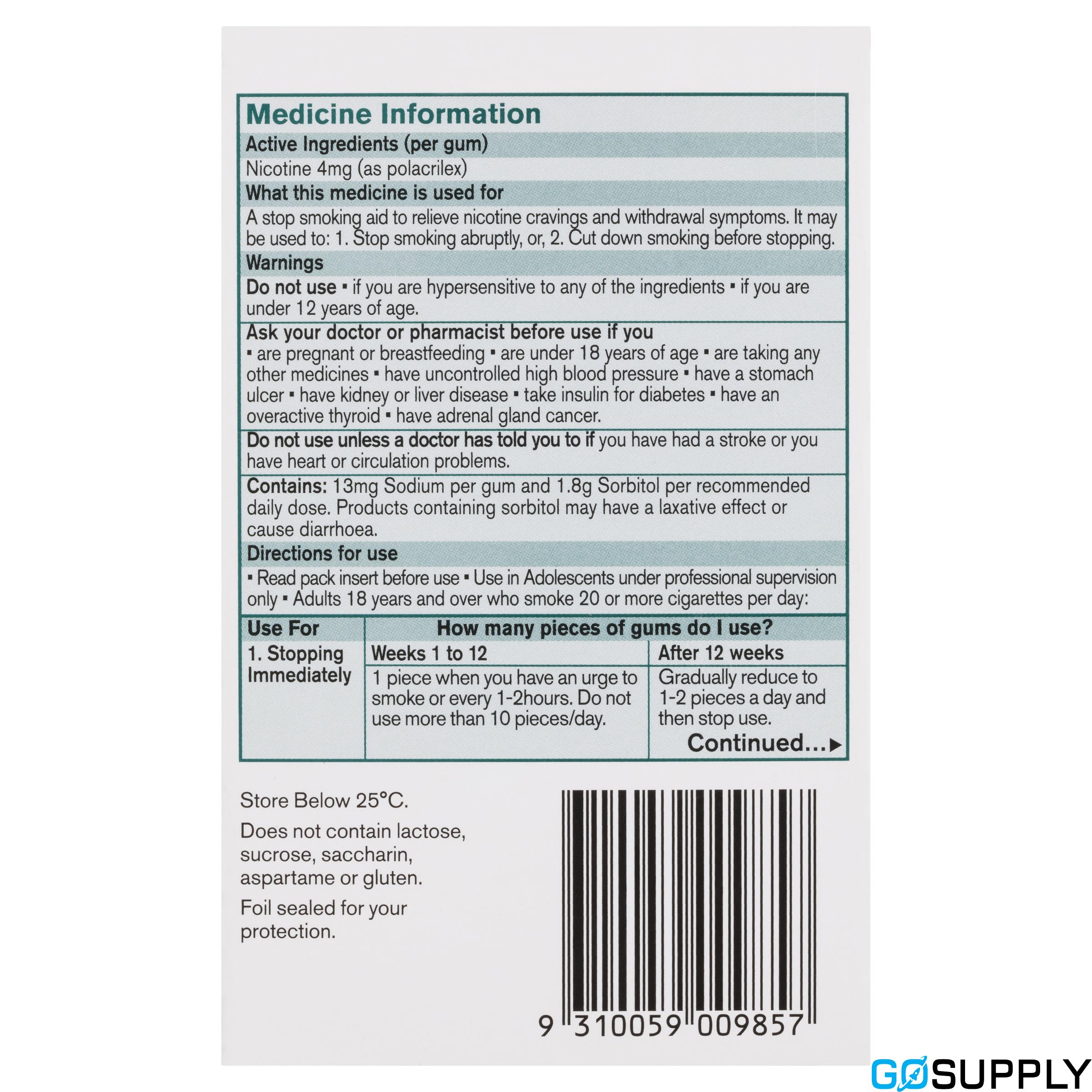 Nicorette Quit Smoking Nicotine Gum - Thumbnail 4