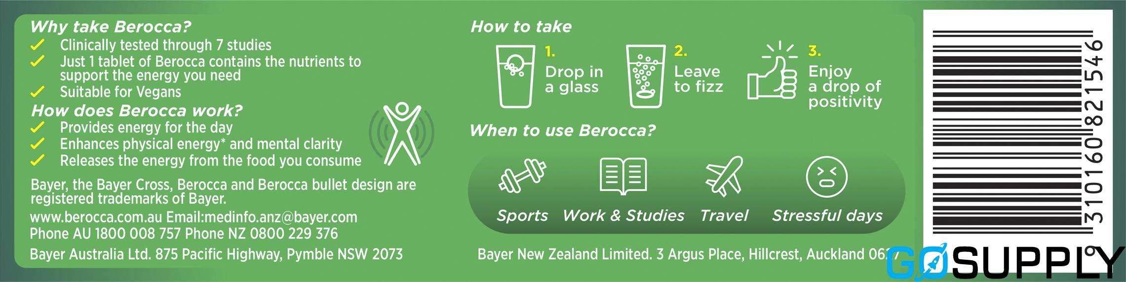 Berocca Energy Vitamin - Thumbnail 4
