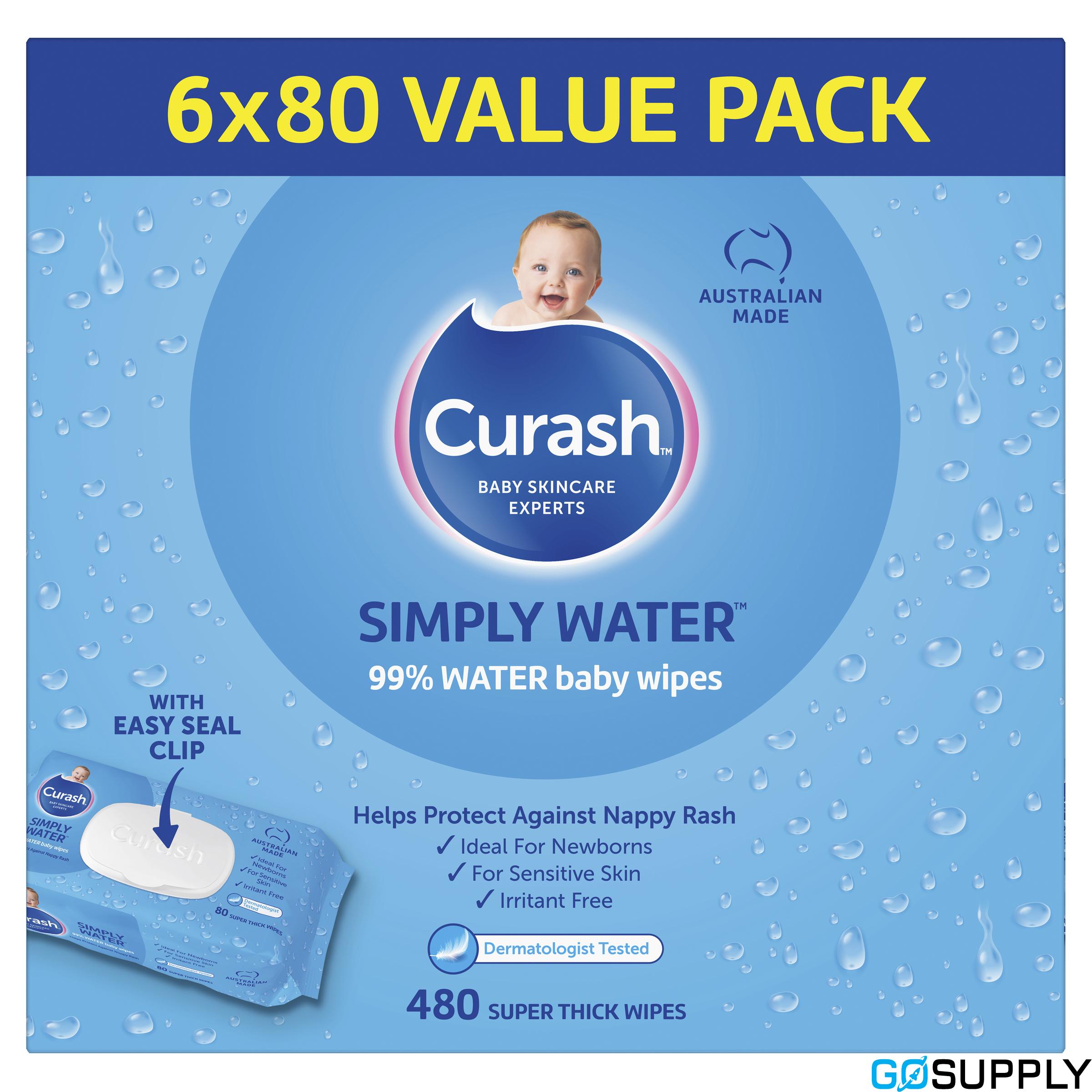 Curash Babycare Simply Water Baby Wipes