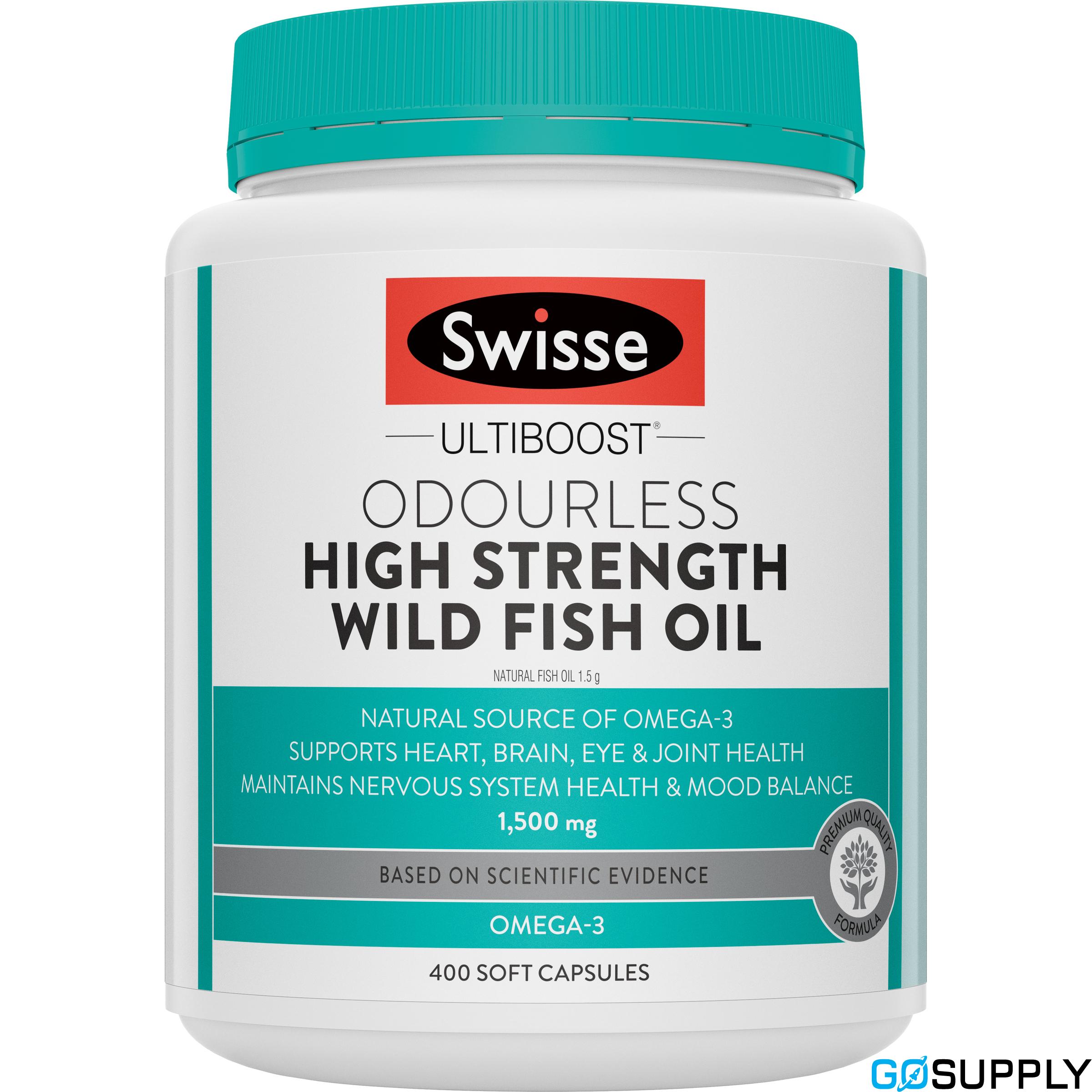 Swisse Ultiboost Odourless High Strength Wild Fish Oil - Main Image