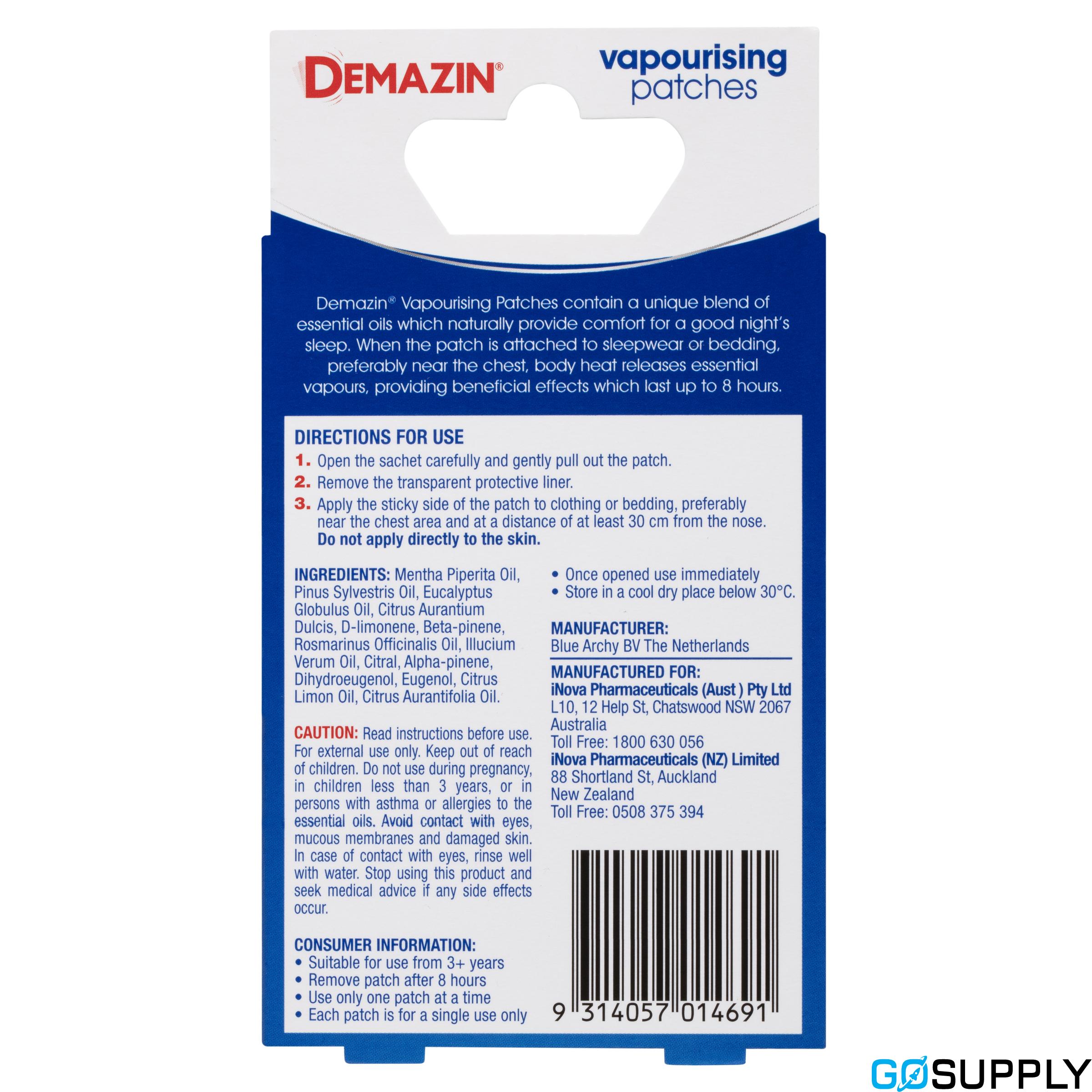 Demazin Vapourising Patches - Thumbnail 2
