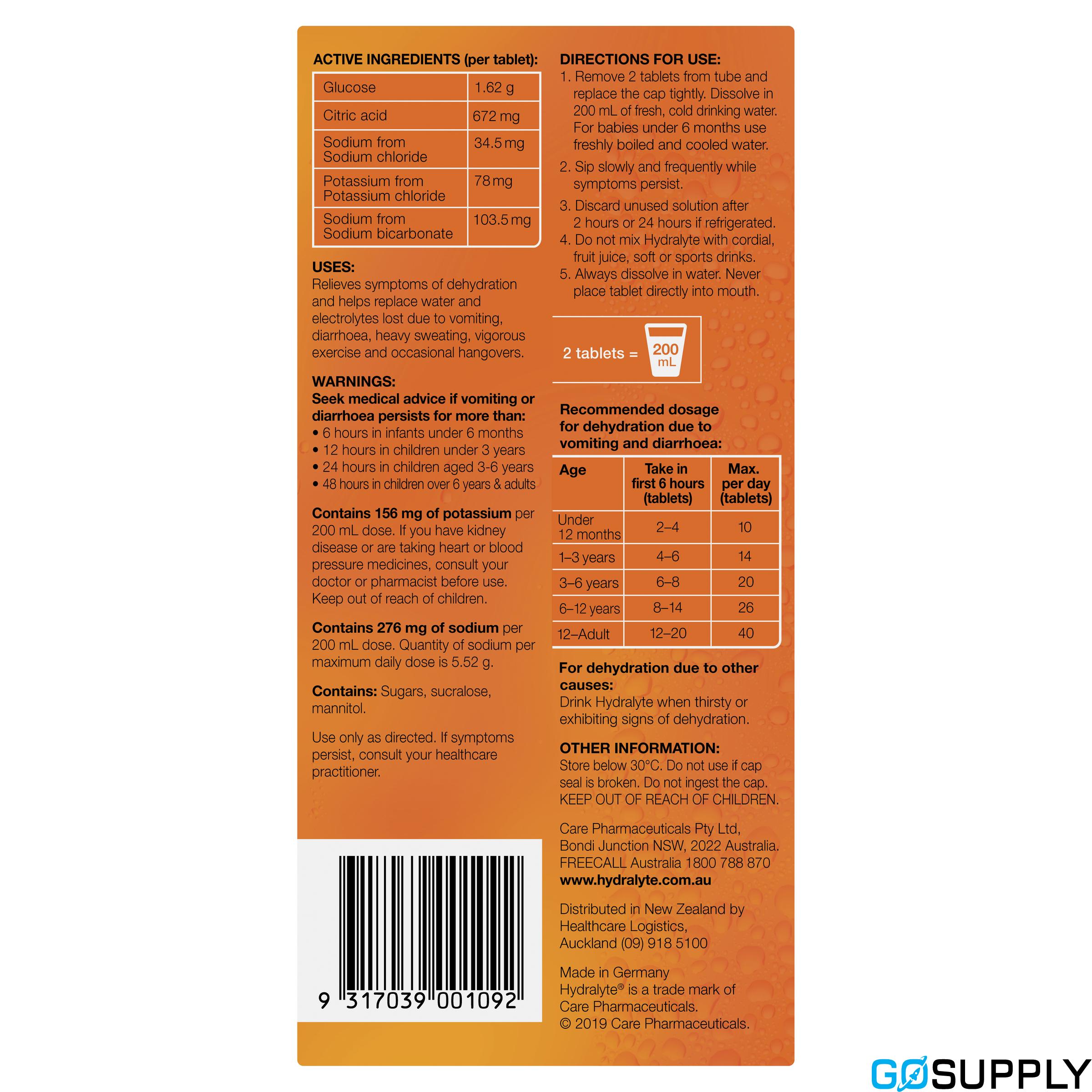 Hydralyte Effervescent Electrolyte Tablets - Thumbnail 16