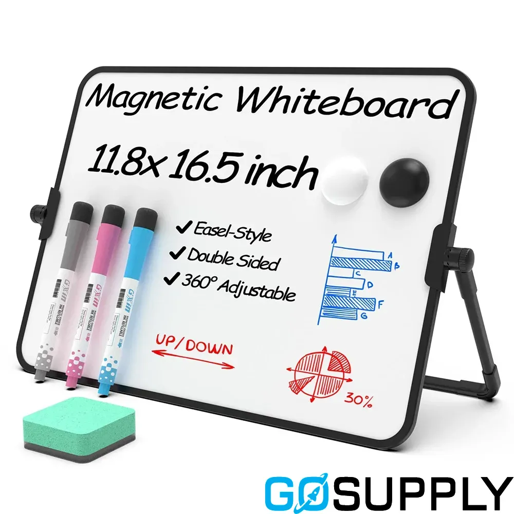 A3 Magnetic Dry Erase Whiteboard with Stand - Thumbnail 2