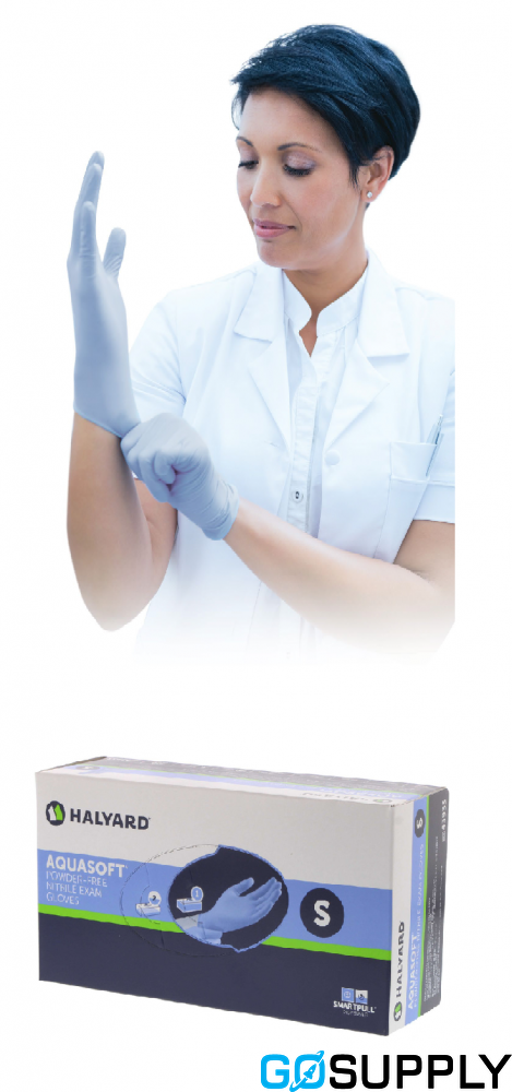AQUASOFT NITRILE EXAM GLOVE - Thumbnail 2