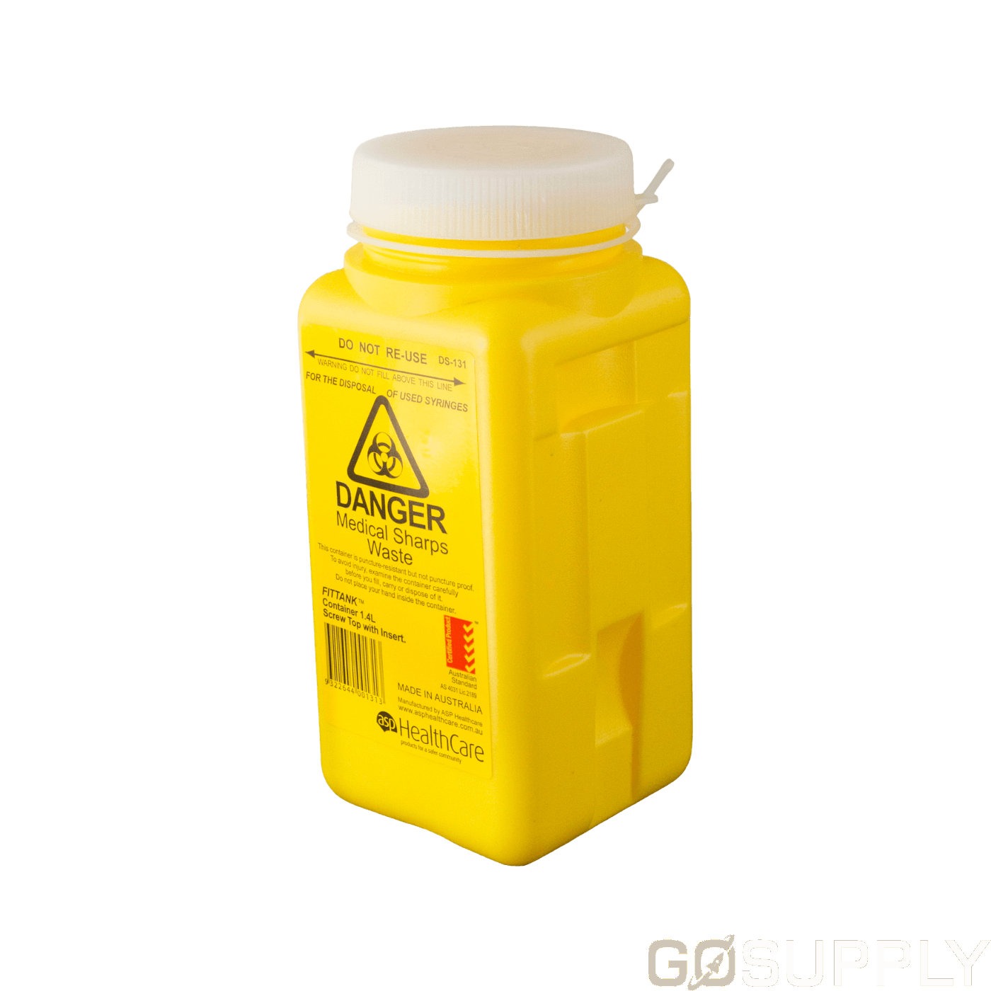 ASP Healthcare Sharps Collector 1.4L - Main Image