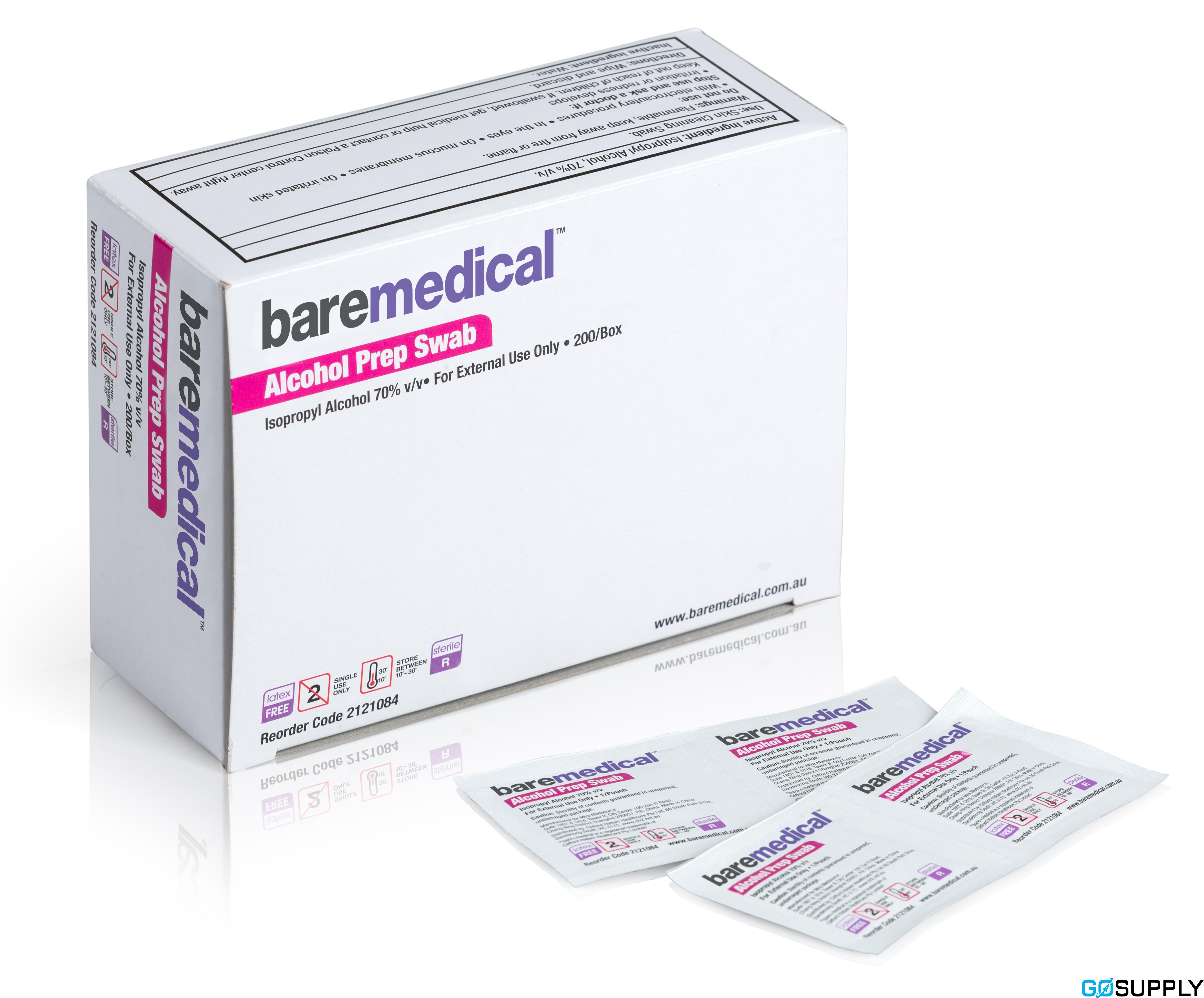 Alcohol Prep Swabs Baremedical - Thumbnail 4