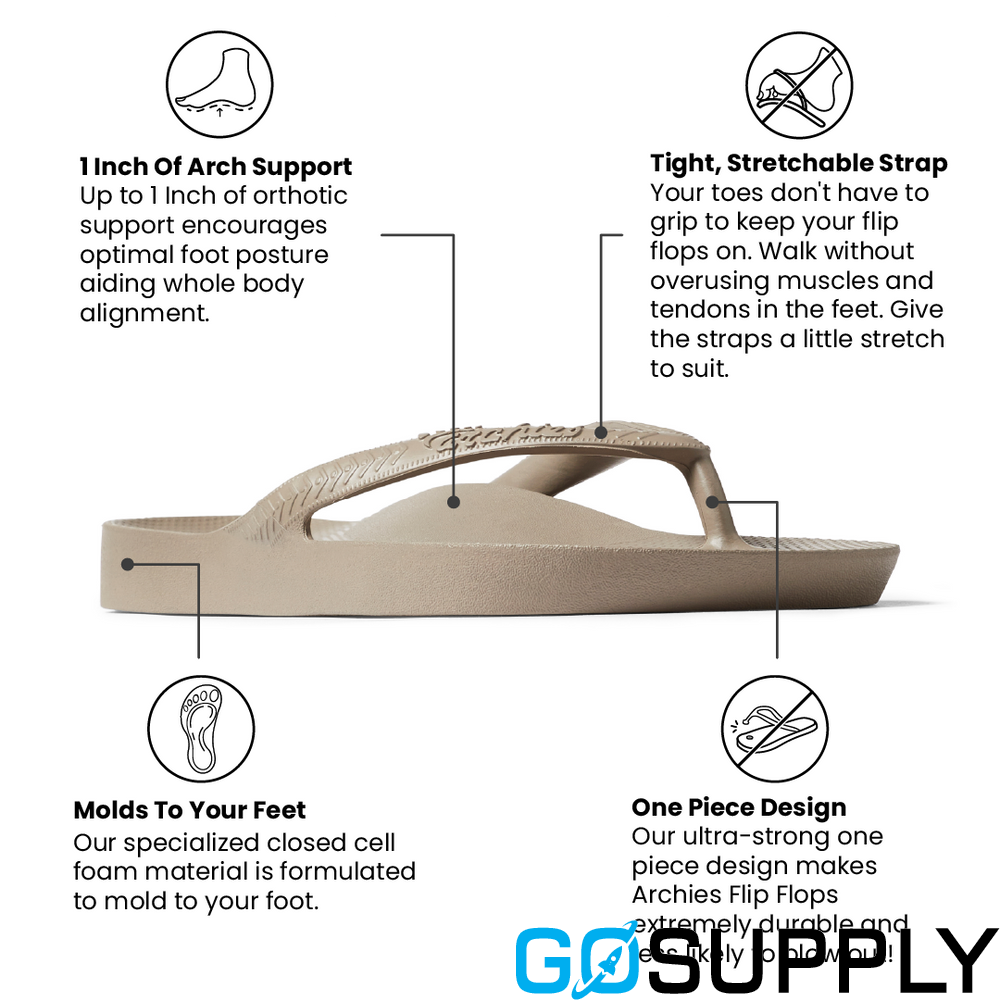 Archies Arch Support Thongs - Main Image