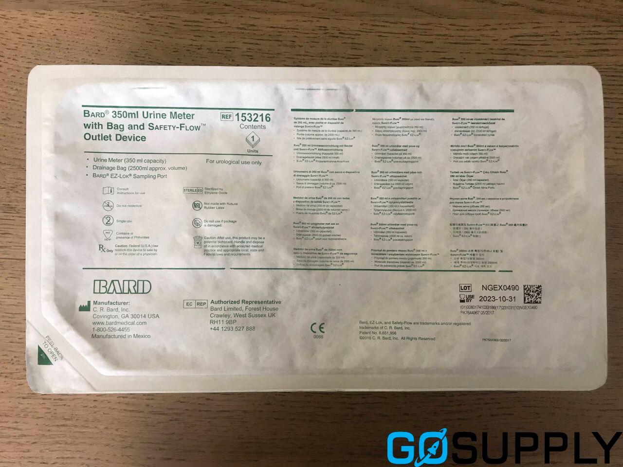 Bard Urine Meter Safety Flow 350ml - Thumbnail 2