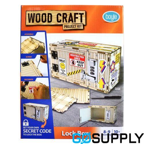 Boyle Wood Craft Project Kit Lock Box - Main Image