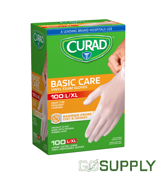 Curad Exam Gloves Vinyl - Main Image