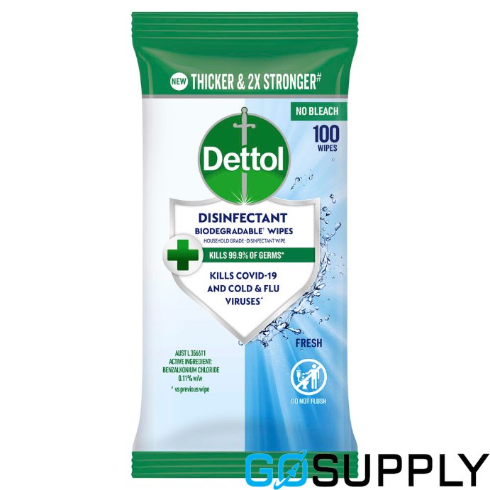 Dettol Disinfectant Biodegradable Wipes Fresh - Main Image