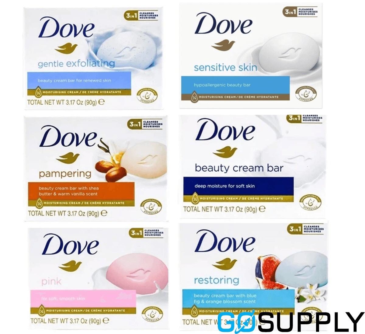 Dove Sensitive Beauty Cream Bar 90g - Main Image