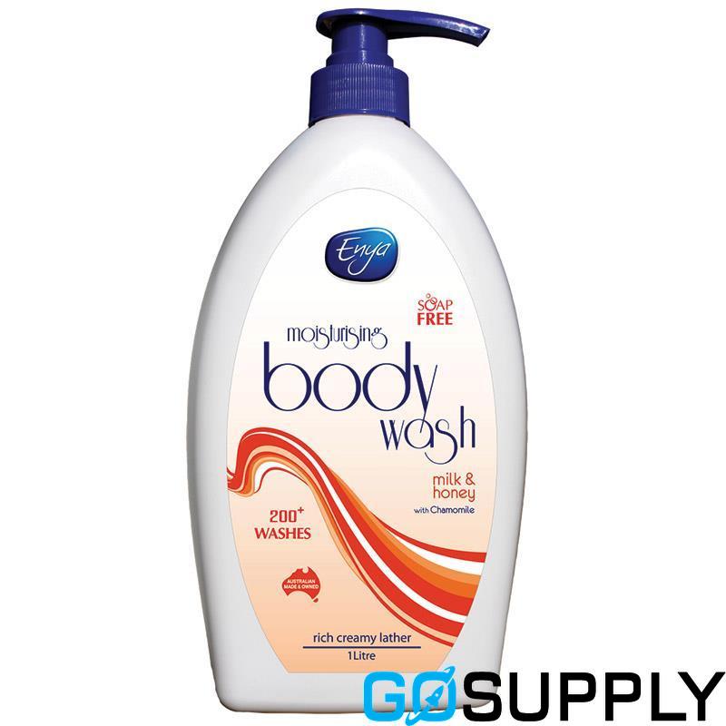 ENYA Body Wash Milk & Honey, 1L  - Thumbnail 3
