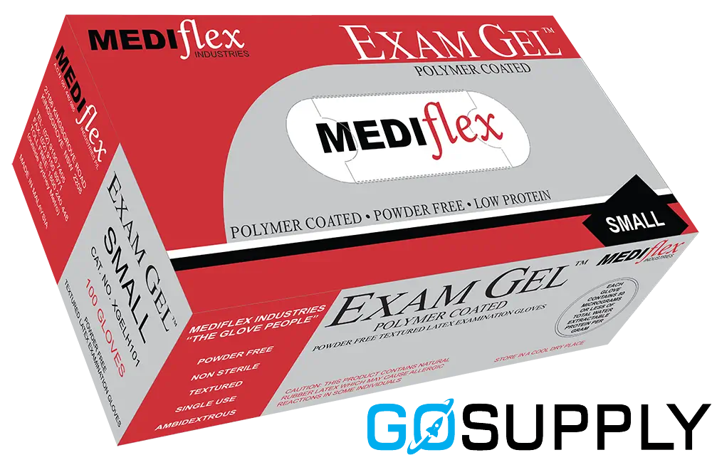 EXAMGEL LATEX GLOVES POWDER FREE - Thumbnail 3