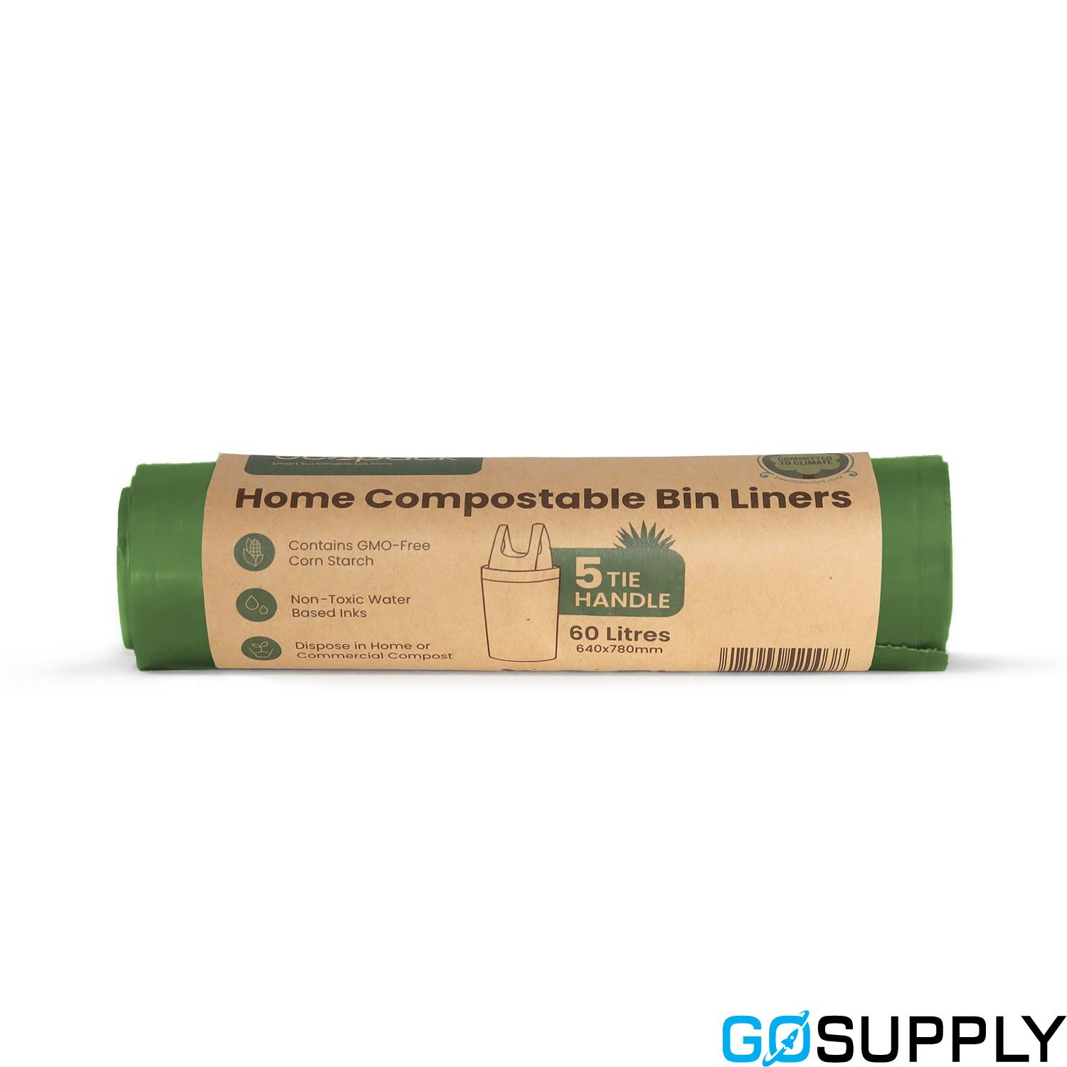 Ecopack 60L Compostable Bin Liners