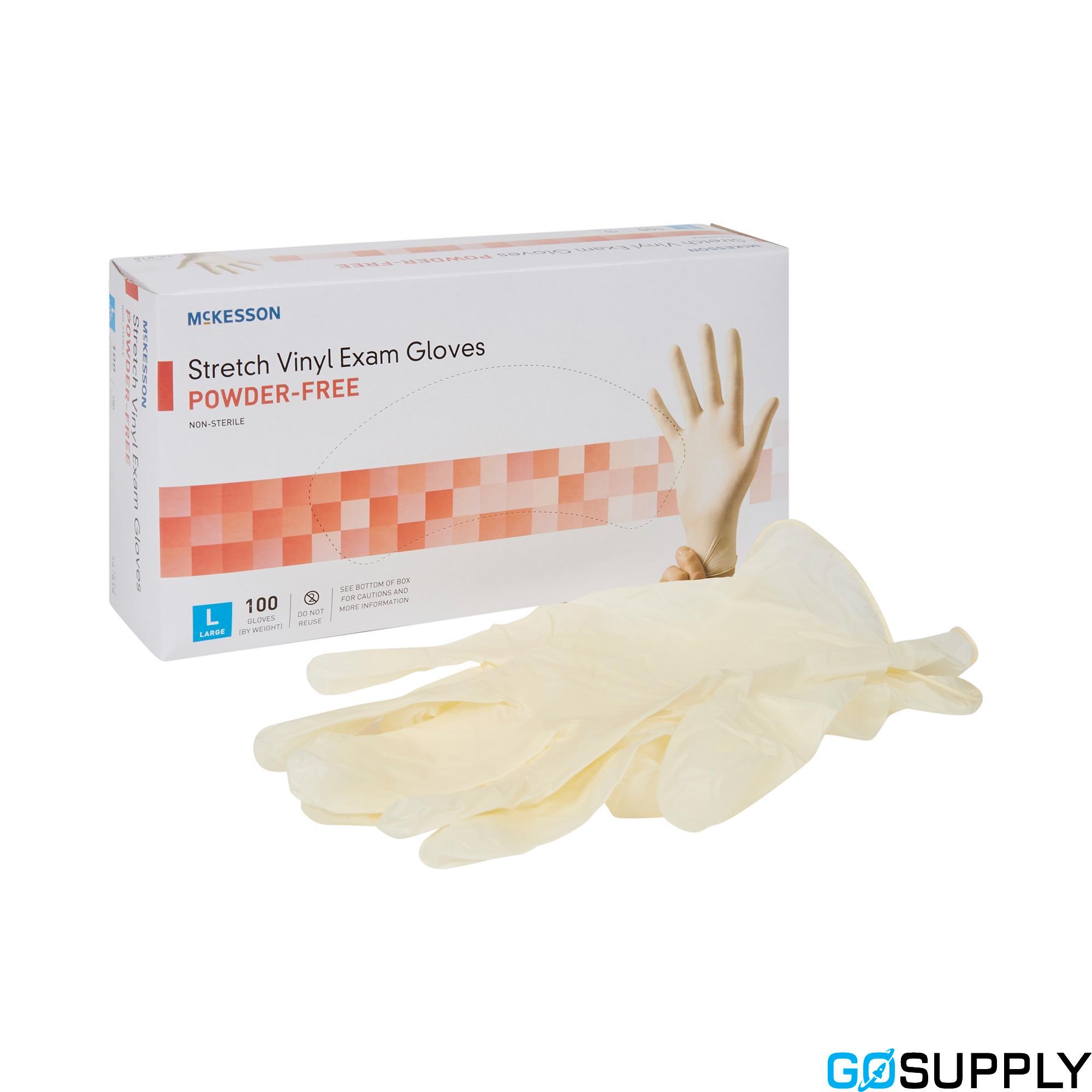 Exam Gloves Stretch Vinyl Large - Main Image