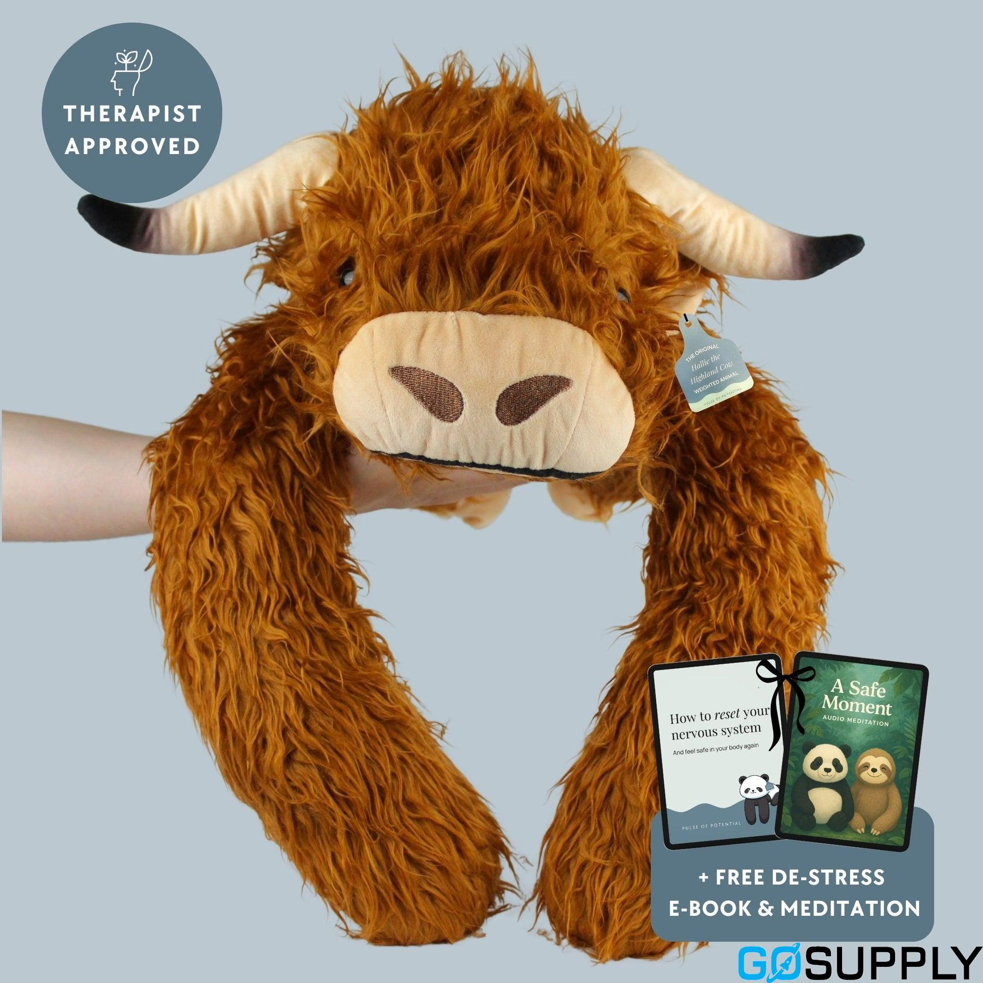 Hallie the Highland Cow Weighted Animal - Main Image