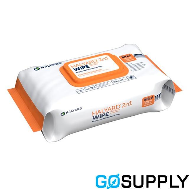 Halyard 2 in 1 Hospital Grade Wipes - Main Image