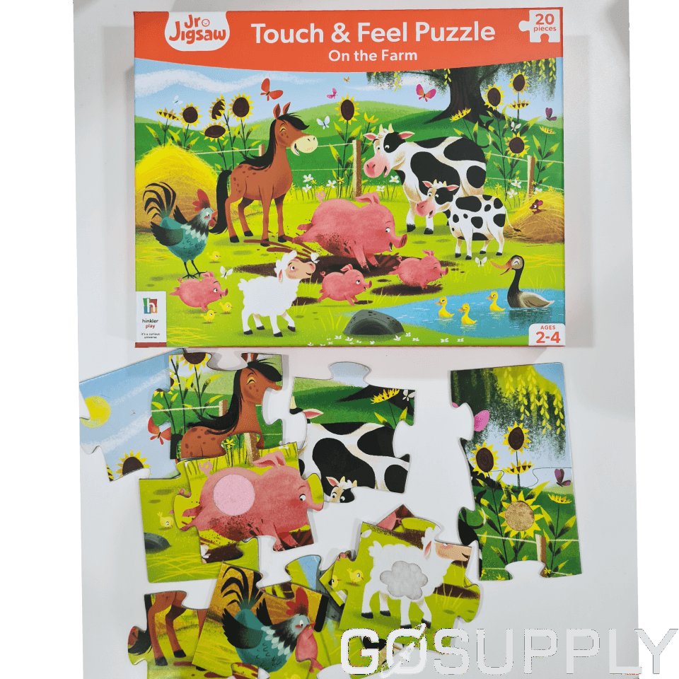 Hinkler On The Farm Touch & Feel Jigsaw Puzzle - Thumbnail 2
