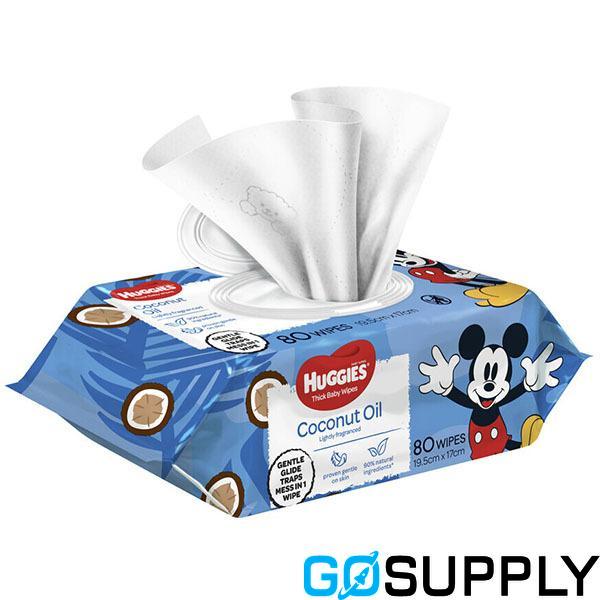 Huggies Thick Baby Wipes Coconut Oil - Thumbnail 2