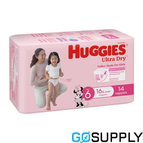 Huggies Ultra Dry Nappies for Girls - Main Image