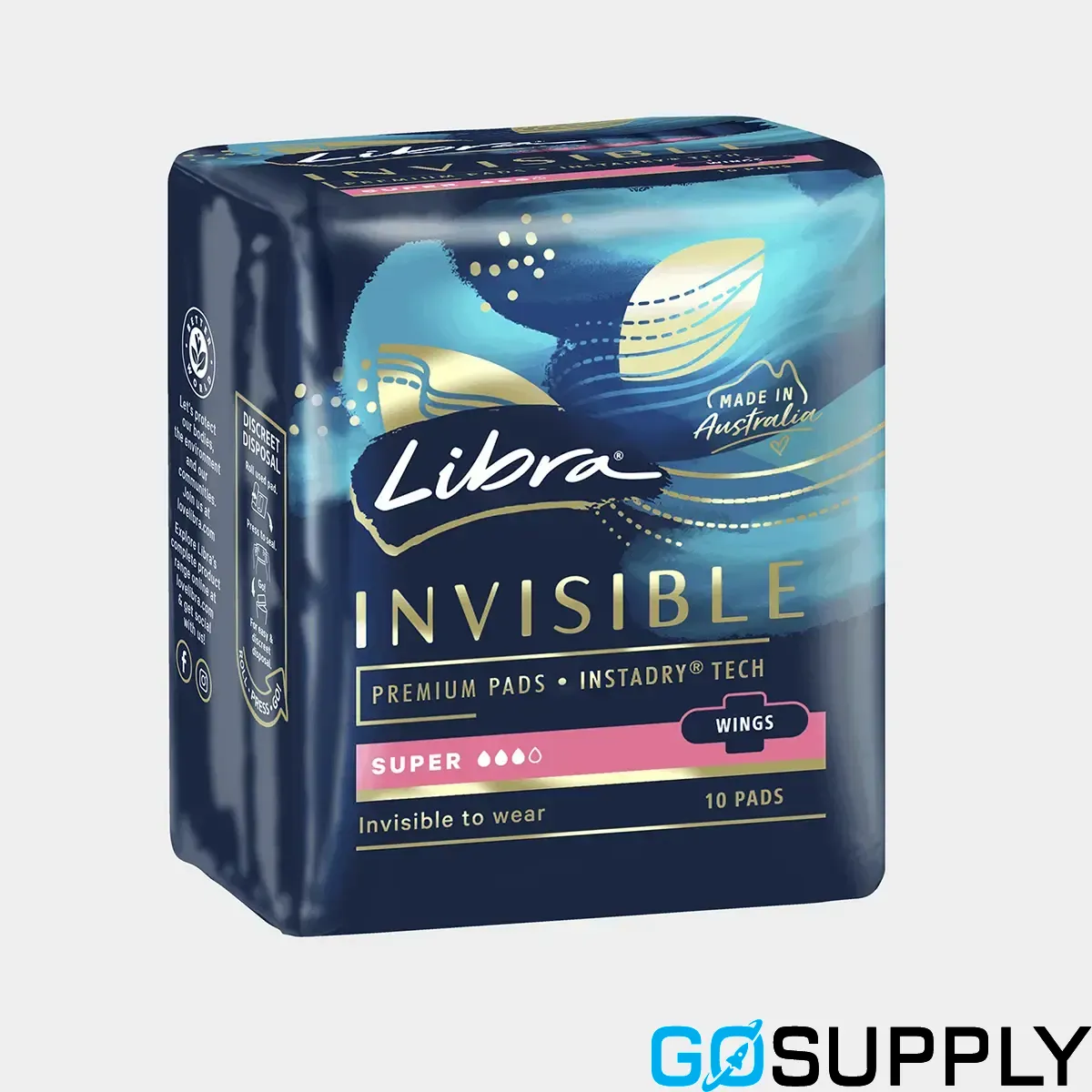 Libra Invisible Super Pads with Wings - Main Image