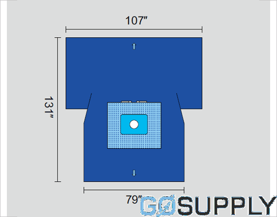 Lower Extremity T-Drape - Thumbnail 2