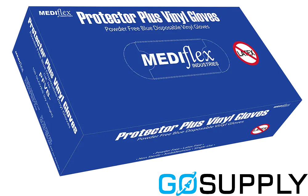 Mediflex Protector Plus Vinyl Gloves - Main Image