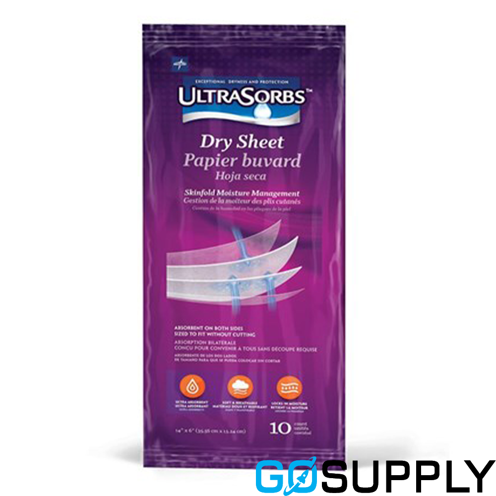 Medline Ultrasorb Skinfold Dry Sheet - Thumbnail 2
