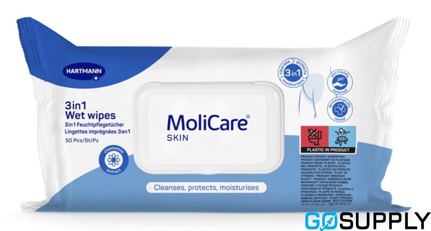 Molicare Skin 3 In 1 Wipes - Thumbnail 2