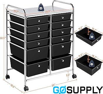Movable 12-Drawer Storage - Thumbnail 4