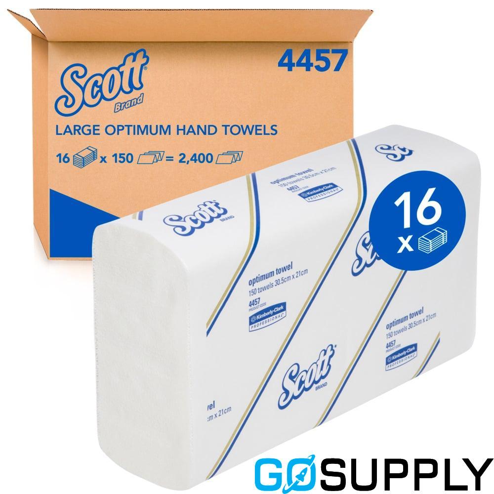 Optimum Hand Towels White Large 