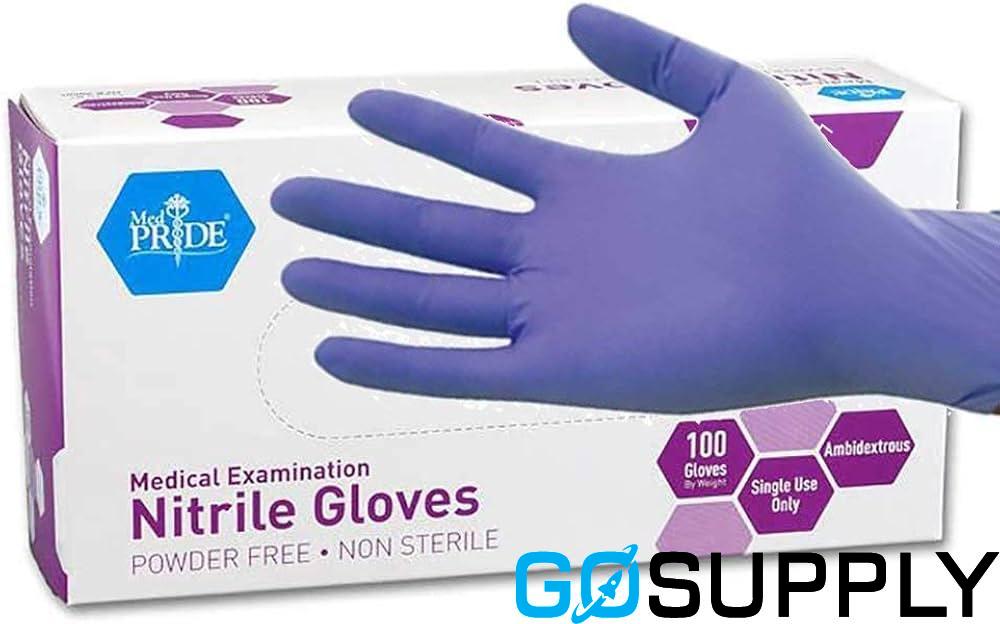 PURPLE NITRILE* Examination Gloves - Thumbnail 4