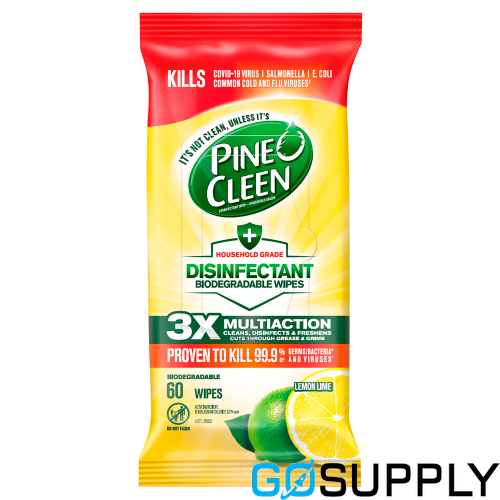 Pine O Cleen Disinfectant Wipes Lemon Lime - Main Image