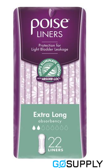 Poise Liners Extra Long 22