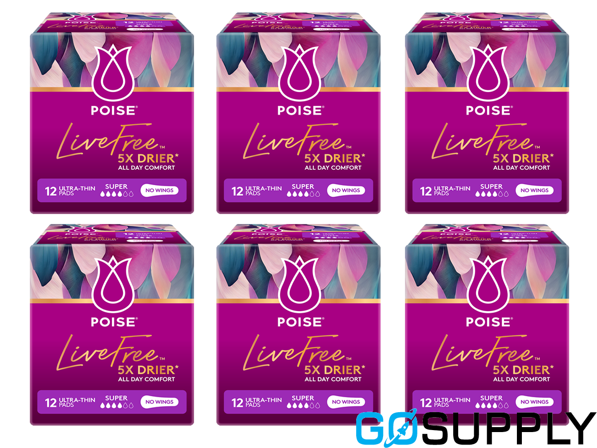Poise LiveFree Super Pads No Wings - Thumbnail 3