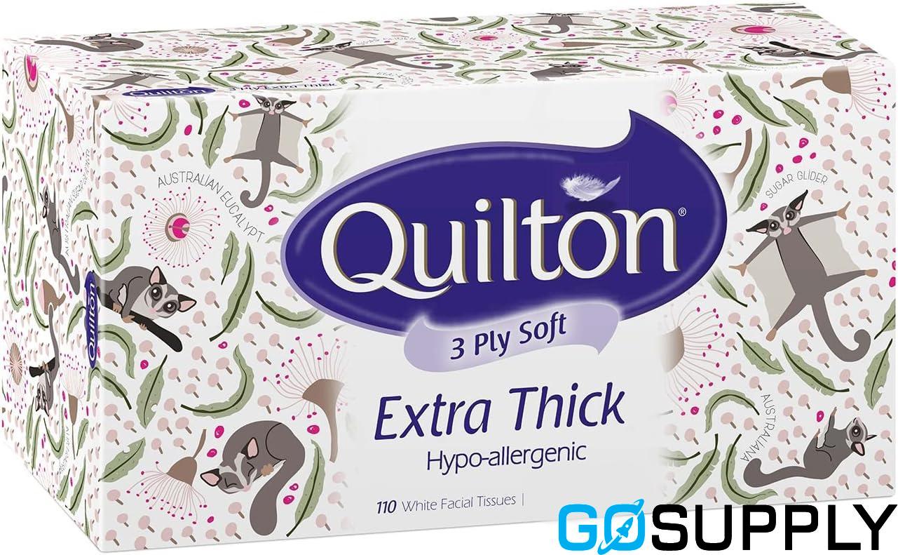 Quilton 3 Ply Classic White Facial Tissue - Main Image