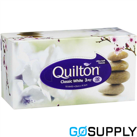 Quilton 3 Ply Classic White Facial Tissue - Thumbnail 3