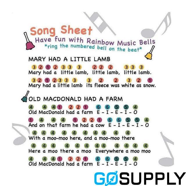 Rainbow Desk Bells – 8 Piece Set - Thumbnail 4