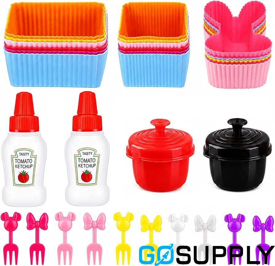 Silicone Bento Box Set | Bag - Thumbnail 4