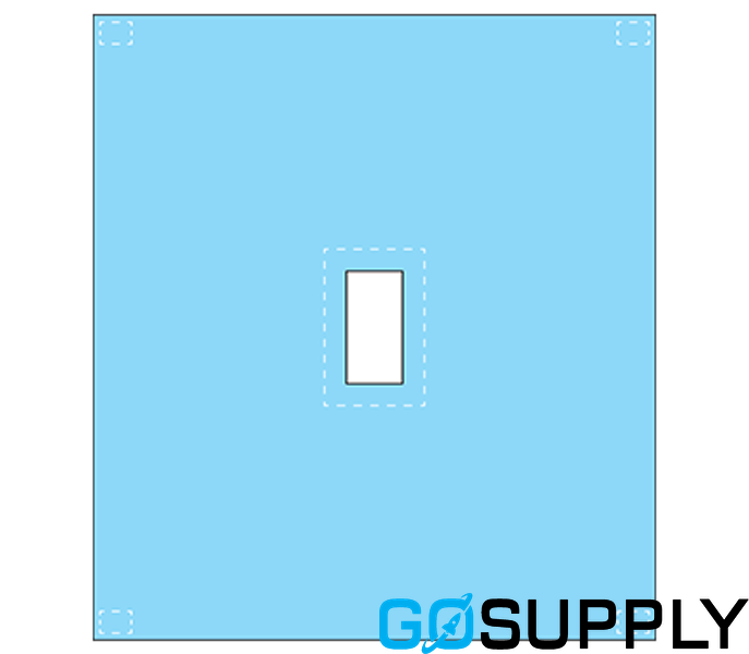 Spinal Drape with Adhesive Aperture - Thumbnail 2