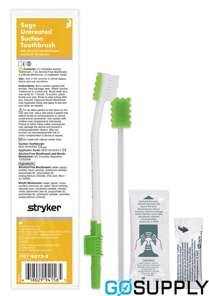 Stryker Sage Untreated Suction Toothbrush System - Main Image