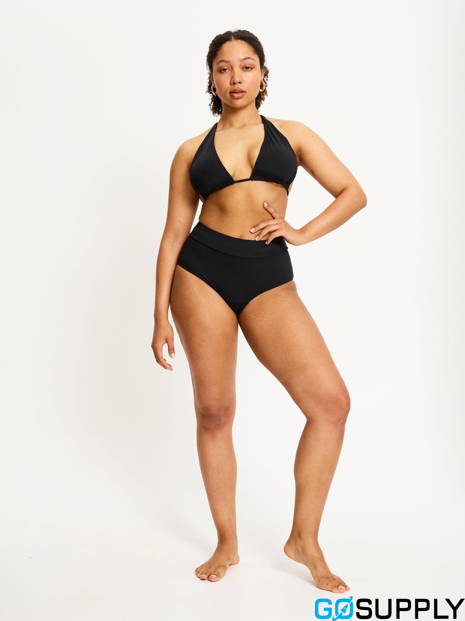 Swimwear Hi Waist Bikini Brief Super Black - Main Image